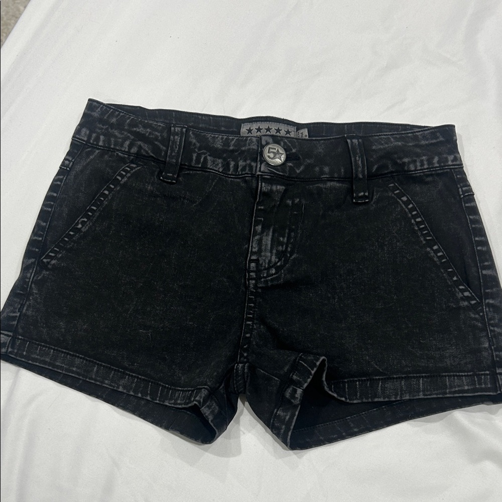 Stylish Black Kids Denim Shorts